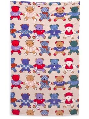 NWT Vera Bradley Essential Throw Blanket Toasty Teddies Pumice Stone